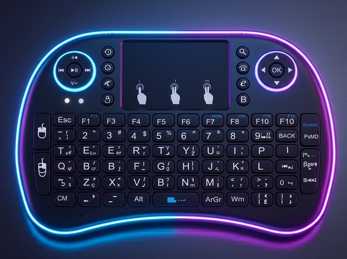 Mini Teclado Bluetooth Retroiluminado - imagem 3